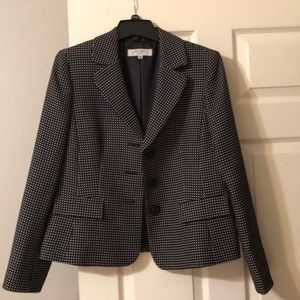 Kasper Black and White Blazer